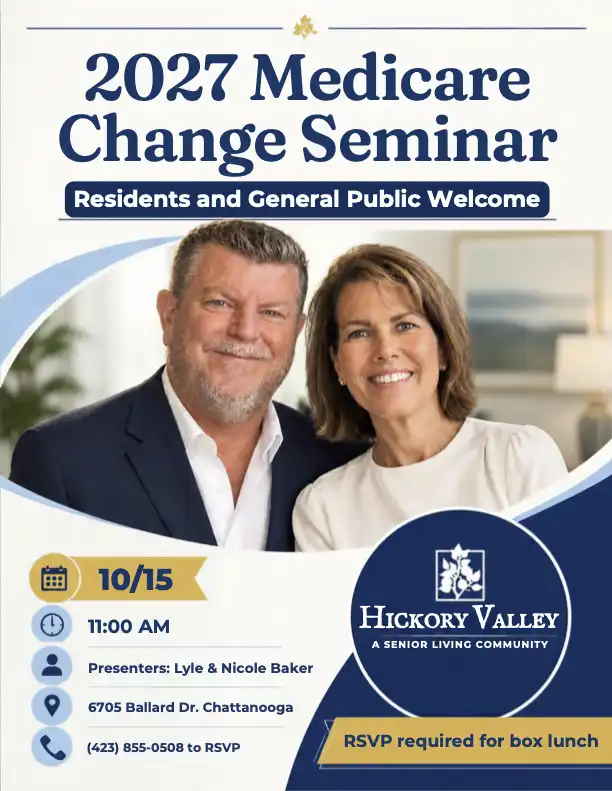 2027 Medicare Change Seminar at Hickory Valley Retirement with Nicole Baker